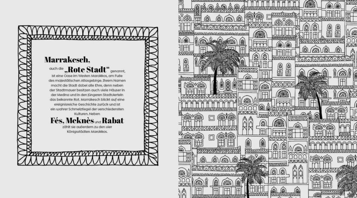 Malbuch Marrakesch
