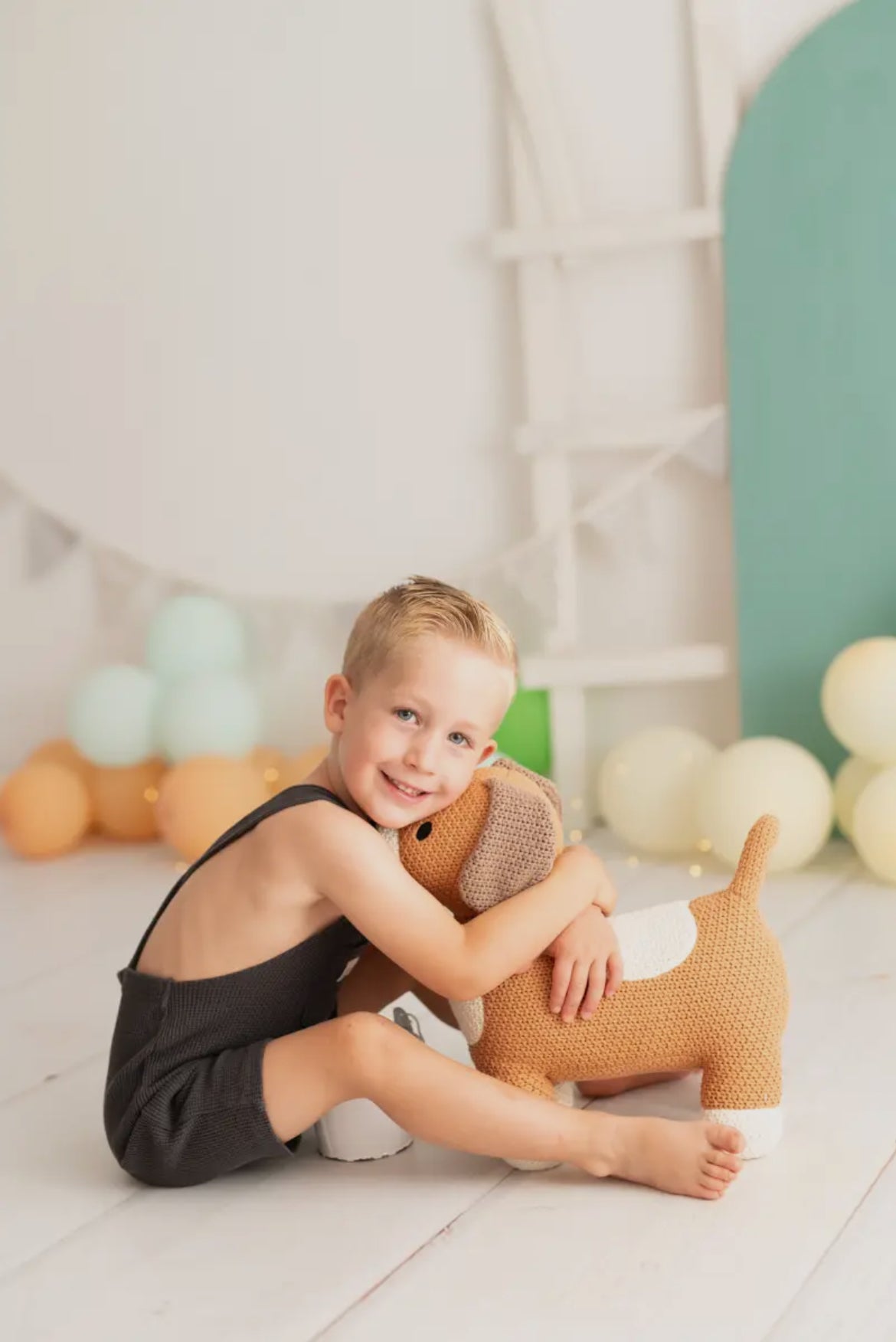 Handgehäkelter Plüschhund