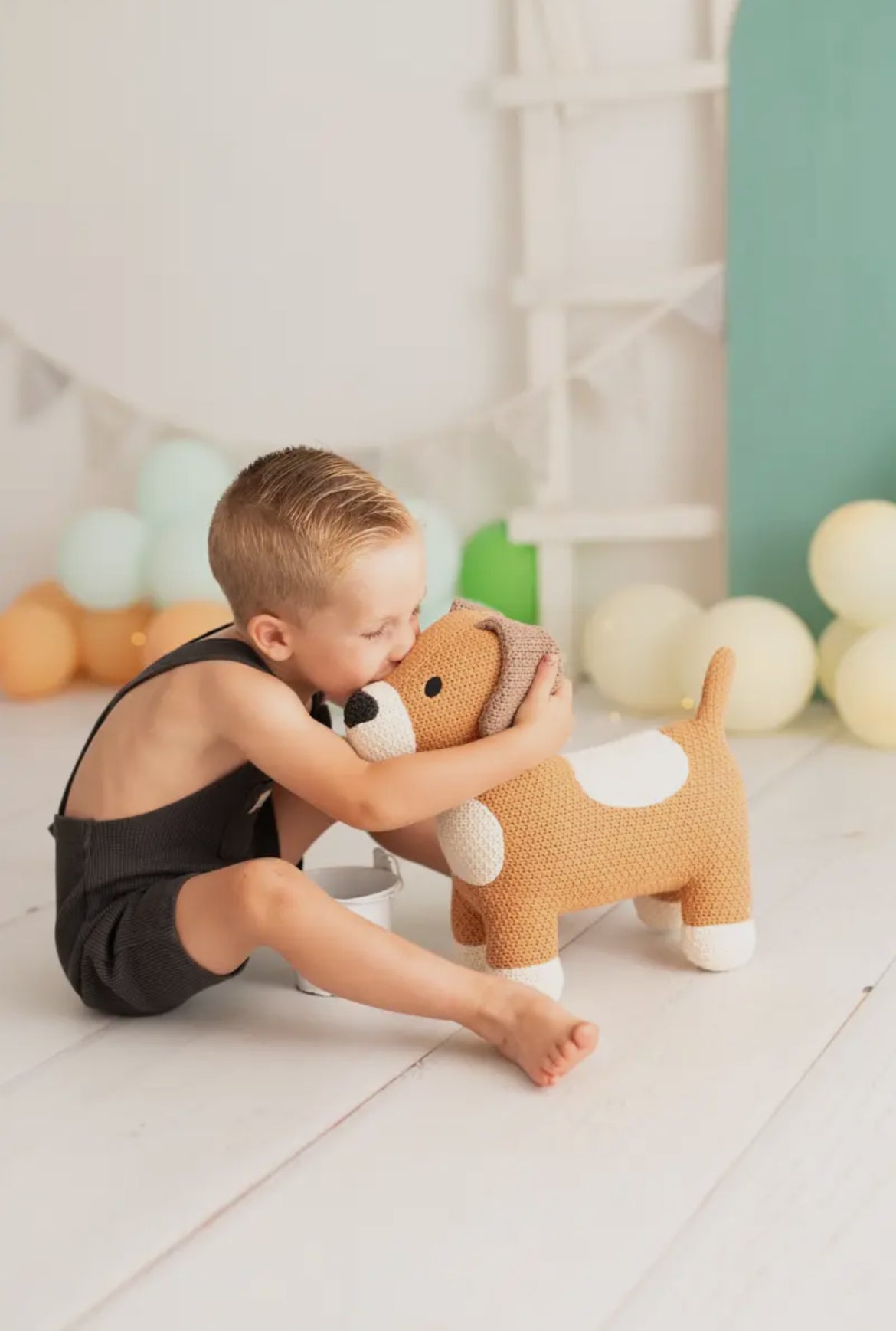 Handgehäkelter Plüschhund