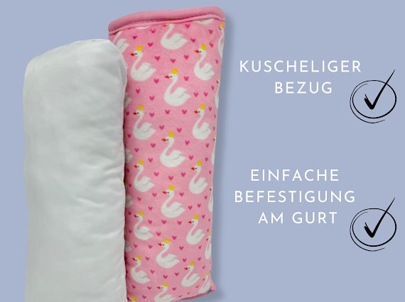 Heckbo Autogurtkissen für Kinder- Schwan