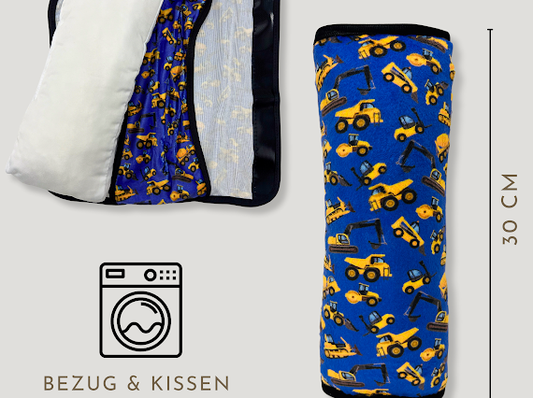 Heckbo Autogurtkissen für Kinder - Bagger