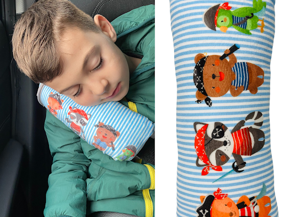 Heckbo Autogurtkissen für Kinder - Piraten