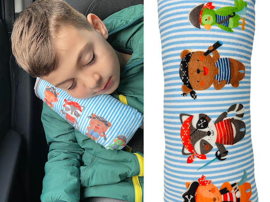 Heckbo Autogurtkissen für Kinder - Piraten