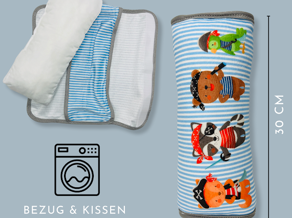 Heckbo Autogurtkissen für Kinder - Piraten